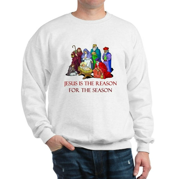 CafePress - Christmas Jesus Is The Reason For The Season Sweat - Crew Neck Sweatshirt