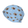 thumbnail image 2 of Logiee Brown French Bulldog Print Unisex Knit Beanie for Men Women Winter Hat,Beanies Skull Caps, 2 of 7