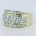 thumbnail image 2 of 2.00 ct Round-Cut Moissanite Men's Wedding Ring 14K Yellow Gold Plated, 2 of 5