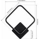 thumbnail image 5 of Apliques de pared para interiores, luces de pared cuadradas LED para sala de estar, accesorios de iluminación interiores modernos, apliques de pared para dormitorio, pasillo, pasillo, negro, 5 of 5