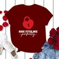 thumbnail image 5 of CAIXIA His and Hers Matching Shirts For Couples, Cute Personalized Valentine Matching Outfits For Husband, Wife, Newlywed Shirts For Him and Her,Men/M, 5 of 6