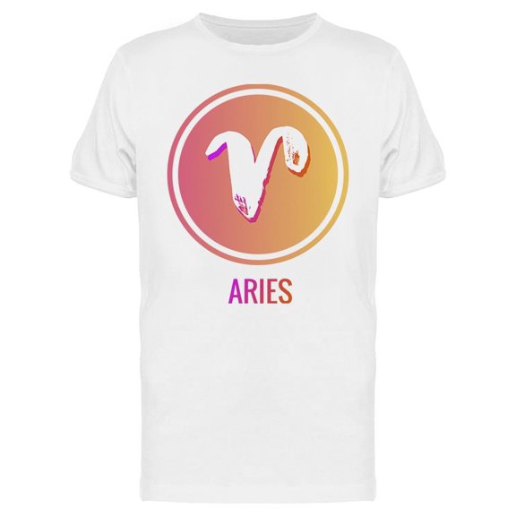 Zodiac Sign Aries Symbols Tee Men's -Image by Shutterstock