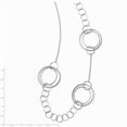 thumbnail image 2 of Sterling Silver Polished and Textured Link Necklace, 2 of 5