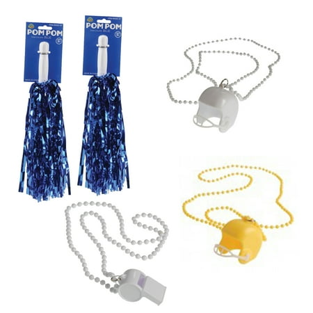 Los Angeles Football Fan Team Spirit Cheering 22" 5pc Party Pack, Gold Blue