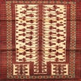 thumbnail image 1 of Ahgly Company Machine Washable Indoor Square Traditional Sand Brown Area Rugs, 7' Square, 1 of 7