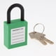 thumbnail image 4 of Candado de seguridad con llave diferente, acero de nailon, 6 unidades Verde, 4 of 9