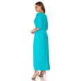 thumbnail image 4 of SR Women's Casual Wrap Floor Length Maxi Dress, Large, Mint, 4 of 5