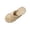 Khaki, variant on Iyufng Women's Crisscross Strap Fluffy Slide Slippers Scalloped Edge Open Toe Cozy Indoor House Shoes