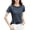 Navy, variant on pstuiky Women'S Tops Casual Short Sleeve Solid Color Summer Tops Comfy Loose Fit Crew Neck Athletic Shirts Women'S Workout Tops