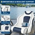 thumbnail image 2 of Danolapsi Pontoon Boat Seat With Thickened Sponge Padding, Ergonomic Captain Bucket Seat, Boat Captain Chairs for Fishing Boat, Sightseeing Boat, Speedboat, Standard Mounting Bolt, 2 of 9