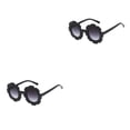 thumbnail image 3 of Gafas ópticas Qarigey gafas de girasol Accesorios de ropa adorables con marco adecuado facial Negro brillante 2piezas, 3 of 6