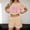 Khaki, variant on MAIHAN Outfits for Women Summer Outfits for Women 2026 Short Sleeve Tops Shorts Elastic Waist Shorts 2pcs Clothes Set Plus Size Travel Outfits for Women