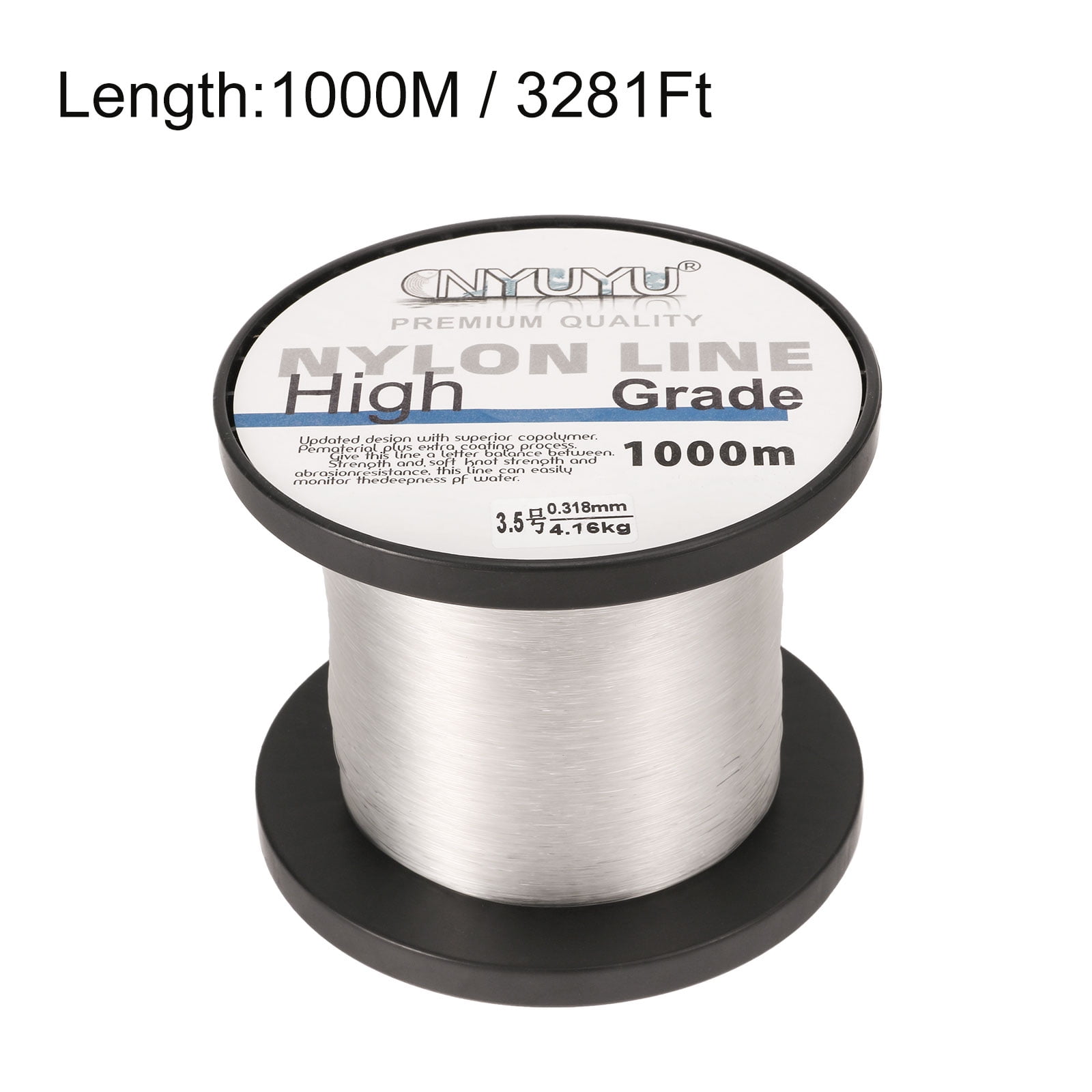  Big Game Monofilament Fishing Line, Fishing Line Nylon String  Clear Fluorocarbon Strong Monofilament Fishing Wire for Saltwater  Freshwater : Sports & Outdoors