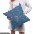 thumbnail image 4 of Ambesonne Blue and Pink Fabric by the Yard Upholstery, Exotic Flamingo Birds, 10 Yards, Dark Turquoise Pink, 4 of 4