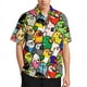 thumbnail image 2 of Camisas hawaianas con estampado 3D de pájaros, flamencos y loros para hombre, camisa de playa para vacaciones, blusa de solapa de manga corta a la moda, ropa de calle, 2 of 5