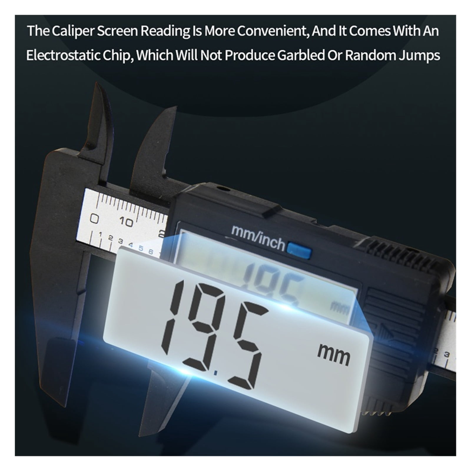 Plastic Digital Caliper Carbon Fiber Metric Electronic Vernier Calipers Woodworking Tools Micrometer