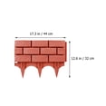 thumbnail image 2 of DEEPCRAFF 4Pcs Plastic Decorative Garden Fence for Yard Partition and Garden Edging in Red, 2 of 8