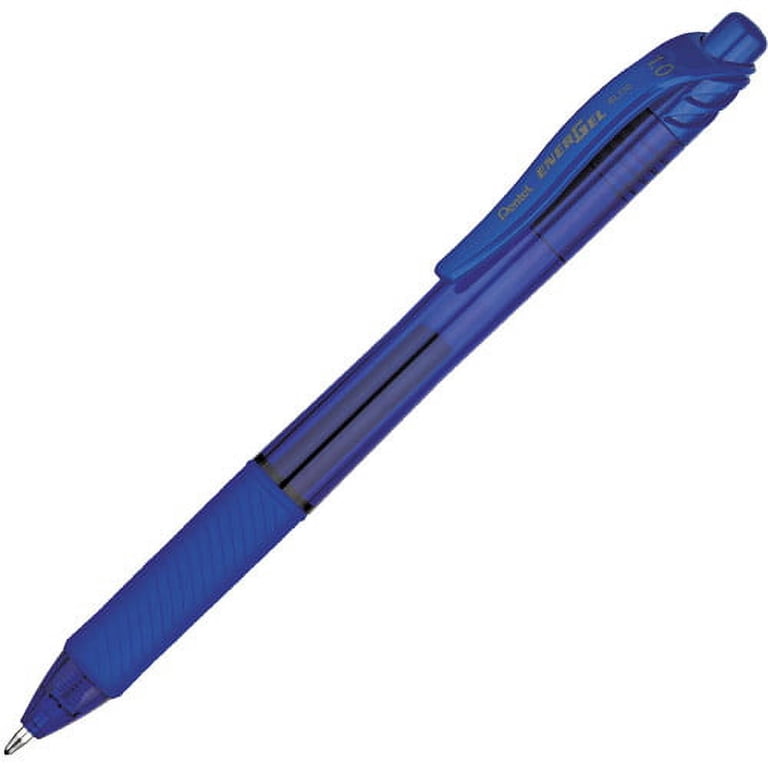 Pentel, Gel Pen, 1 mm Metal Tip, Retractable Blue Ink - Walmart.com