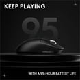 thumbnail image 4 of Logitech G PRO X SUPERLIGHT 2c wireless gaming mouse, 51 g pro-grade compact mouse with 5 programmable buttons, USB-C charging, 44K DPI sensor, up to 8 kHz polling for PC/Mac, Black, 4 of 14