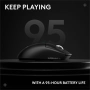Logitech G PRO X SUPERLIGHT 2c wireless gaming mouse, 51 g pro-grade compact mouse with 5 programmable buttons, USB-C charging, 44K DPI sensor, up to 8 kHz polling for PC/Mac, Black
