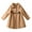 Khaki, variant on SwiftWear Kids Girls Dress Coat Bow Pleated Double Breasted Pea Coat Wool Jacket Lapel Overcoat Fall Winter Outerwear, Khaki