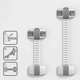thumbnail image 5 of 2 cerraduras de seguridad para ventanas de bebés y niños, color gris, 5 of 5