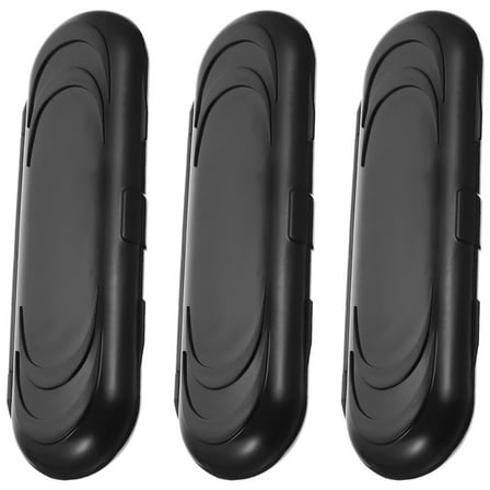 LOLIPPYY 3Pcs Portable Darts Storage Case Black Plastic Lightweight Carrying Box Dart Slots