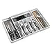 thumbnail image 3 of ELTOW Large Expandable Silverware Drawer Organizer, 8 Compartment Non-Slip & Adjustable Silverware Organizer for Drawer, Kitchen Organization for Utensils, Cutlery, Silverware Tray (White), 3 of 4