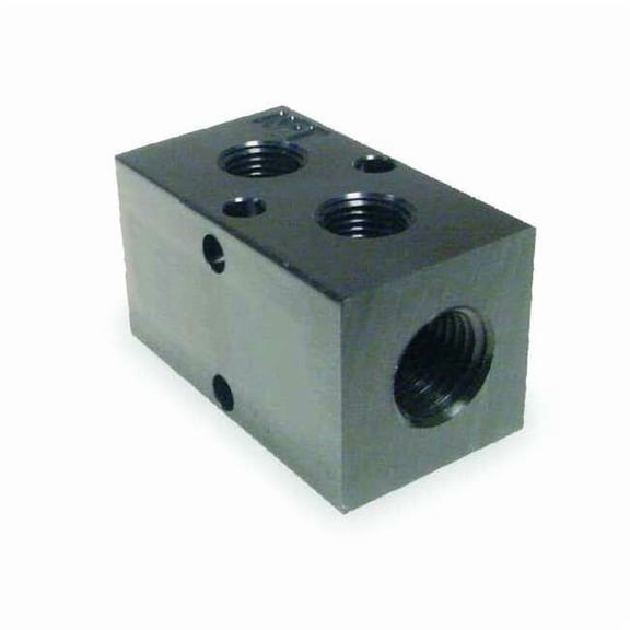 Pneumadyne Manifold,BLK,Alum,2Outlets,4.63"L M35-375-2