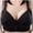 #7Black, variant on Women's Polka Dot Wireless Push-Up Bra Comfort Support Everyday Bra with Adjustable Wide Straps