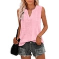 thumbnail image 2 of Goodtrade8 Loose Fit Tank Tops for Women V-Neck Work Pullover Dressy Sleeveless,Casual Summer Plain Casual Womens Tops Lightweight, 2 of 7