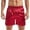 Red, variant on MIXUE Mens Shorts Summer Solid Color Fashion Loose Casual Outside Mens Workout Shorts Daily-Wear,Brown,XL