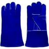 Stalwart 100 Percent Leather Premium Welding Gloves, Blue