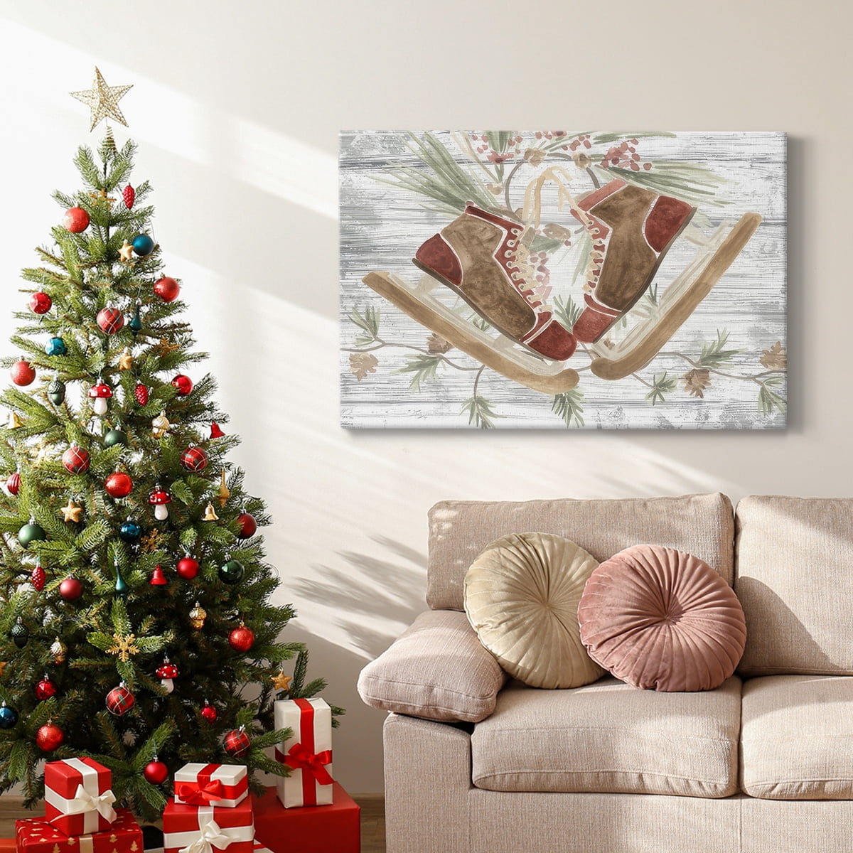 Pinecone Lodge Collection A- Gallery Wrapped Canvas