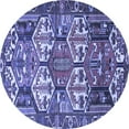 thumbnail image 1 of Ahgly Company Indoor Round Persian Blue Traditional Area Rugs, 8' Round, 1 of 4
