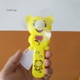 thumbnail image 1 of Hand Press Fan Plastic Cute Cartoon Bear Safe Mini Manual Fan for Room Exercise TravelYellow, 1 of 2