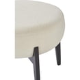 thumbnail image 3 of Renwil Micha 16.5x20" PU Foam & Iron Metal Sherpa Stool in White, 3 of 4