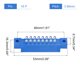 thumbnail image 2 of Tarjeta Borde Conector Azul Zócalo 16 Pasadores Soldar Ojal 3,96mm Paso para Impreso PCB Circuito Placa, Arcade, 2 of 7