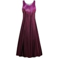 thumbnail image 1 of Plus size 2x Tall Womens Dress Burgundy Mirror Reflection Designer Print Sleeveless Princess Cut, 1 of 1