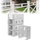 thumbnail image 2 of Heavy Duty Aluminum Fence Bracket for Vinyl Fencing Panel to Post Connection, Metal Replacement for 2.75in Plastic Brackets, Fits 2-3/4" Rails, 8 pcs, 2 of 5