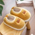 thumbnail image 2 of XIMIN Toddler Warm Winter House Slippers Baby Boys Girls Indoor Home Slippers Cozy Lightweight Non-Slip Shoes for Kids Plush Linned, 2 of 5