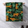 thumbnail image 4 of Cheetah Hand Towels for Bathroom Set of 2 Tropical Leaves Hand Towels Soft Absorbent Decorative Hand Towels for Bathroom Kitchen Sports Gym Yoga Home Decor 14 x 28 in, 4 of 6
