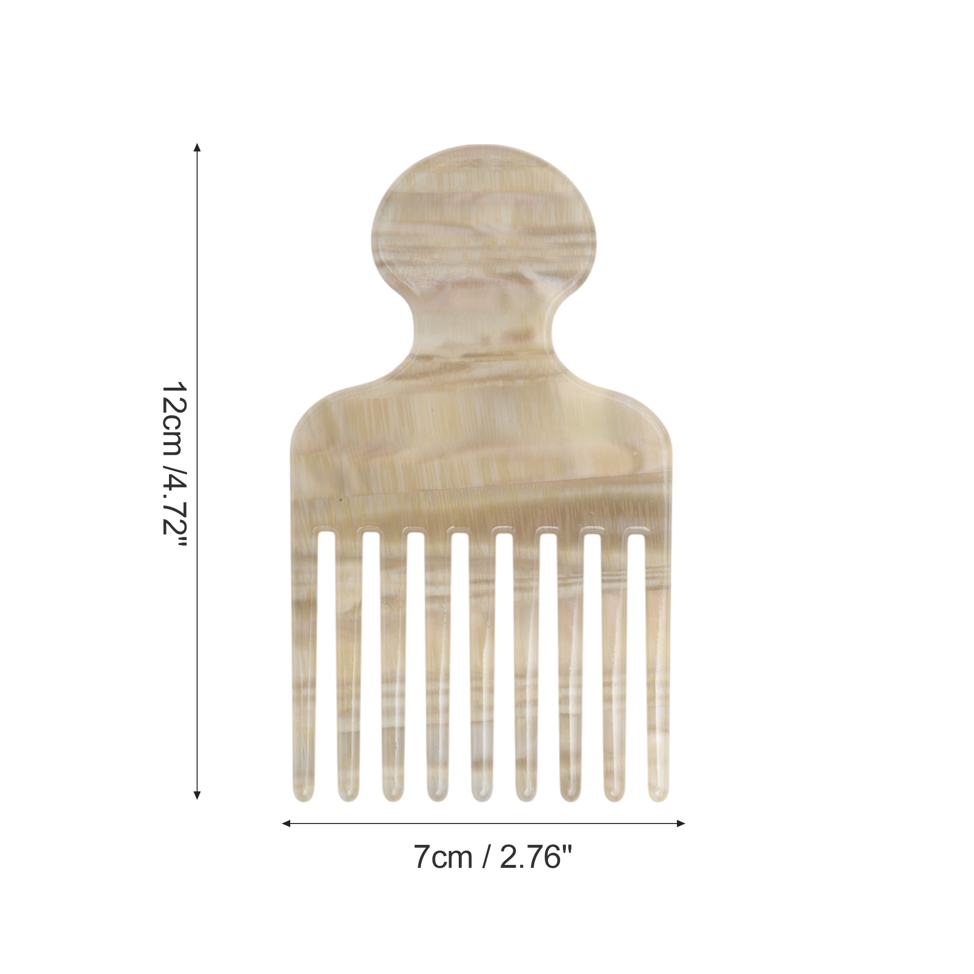 Unique Bargains 1 Pc Fashion Hair Insert Comb for All Hair Types Styles Gray, Yellow