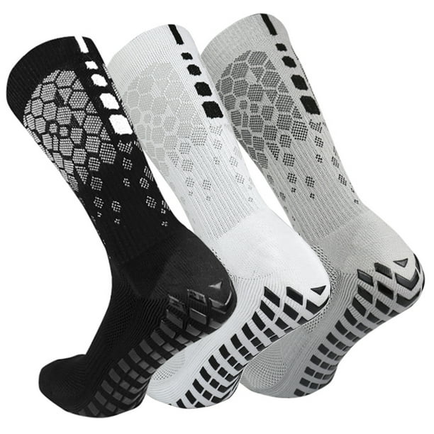 Calcetines 3 pares de calcetines de fútbol antideslizantes para hombres y mujeres, calcetines atléti Tomshoo Calcetines
