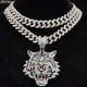 thumbnail image 2 of Collar con colgante de tigre shaofei estilo hip hop 20 pulgadas color pl, 2 of 5