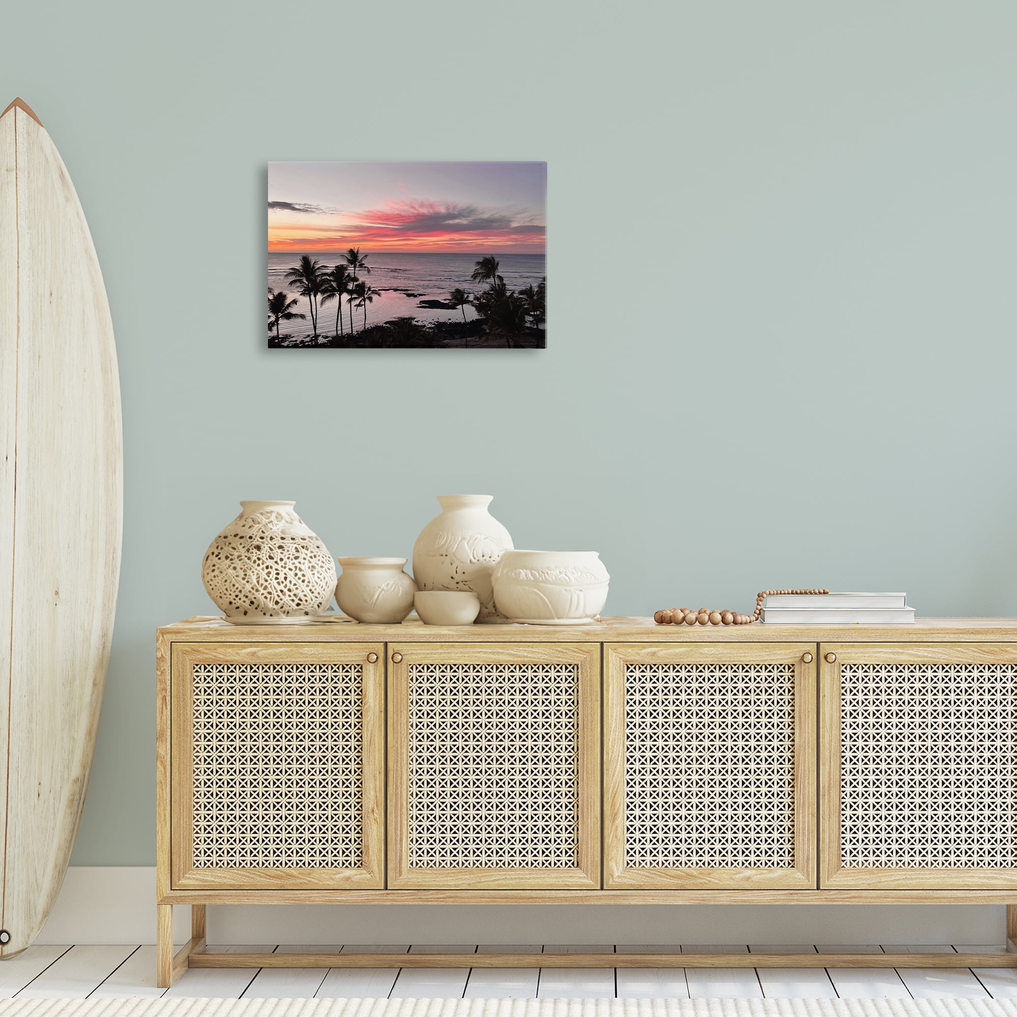Stupell Industries Fierce Sunset View Landscape Photography Gallery Wrapped Canvas Art Print Wall Art, 24 x 16