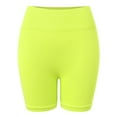thumbnail image 5 of KPOPLK Women's Workout Biker Shorts - 3"/5"/8" High Waisted Tummy Control Spandex Booty Shorts for Volleyball Gym Yoga Shorts Dance,Yellow,Size L, 5 of 8