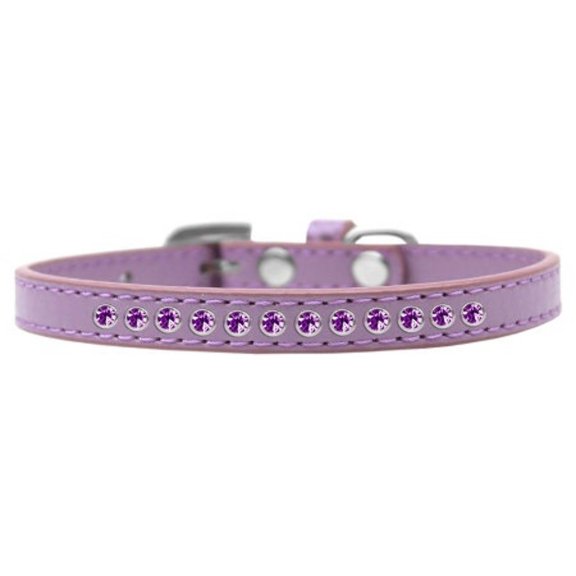 Dog, Puppy Pet Fashion Collar, "Purple Crystal Rimsets"