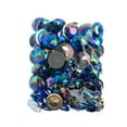 thumbnail image 4 of John Bead 100-Piece 25mm | Royal Blue AB Acrylic Round Flat Back Rhinestones, 4 of 5