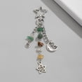 thumbnail image 6 of Handmade Irregular Stone Keychain Star Sun Pendant Bag Charm Colorful Beads Keyring Stylish Key Decoration, 6 of 9